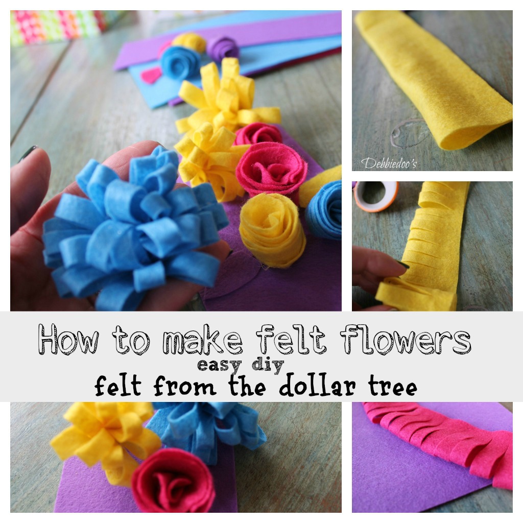 Learn how to make felt flowers Debbiedoos