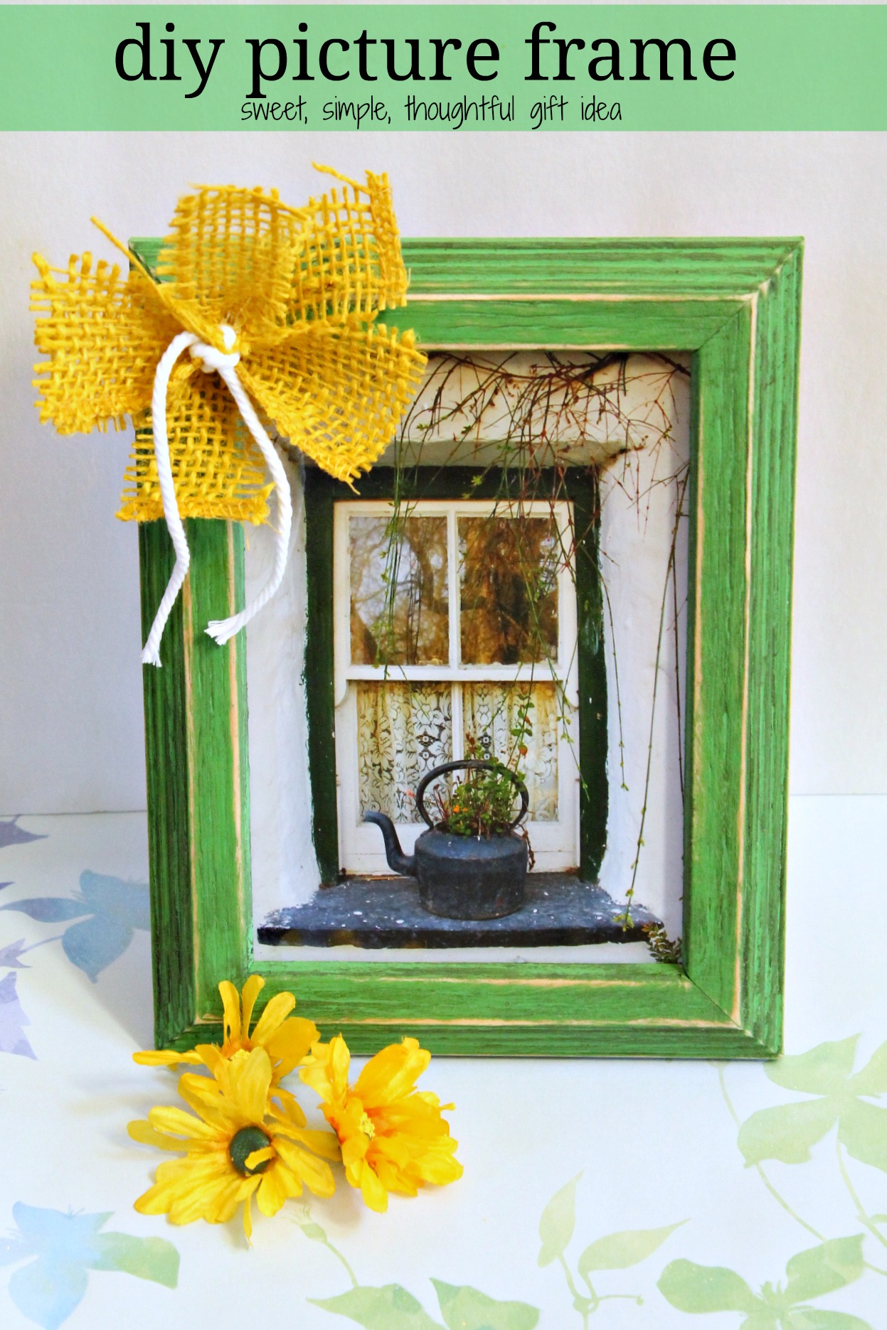 A diy picture frame makeover and a thoughtful gift idea Debbiedoos