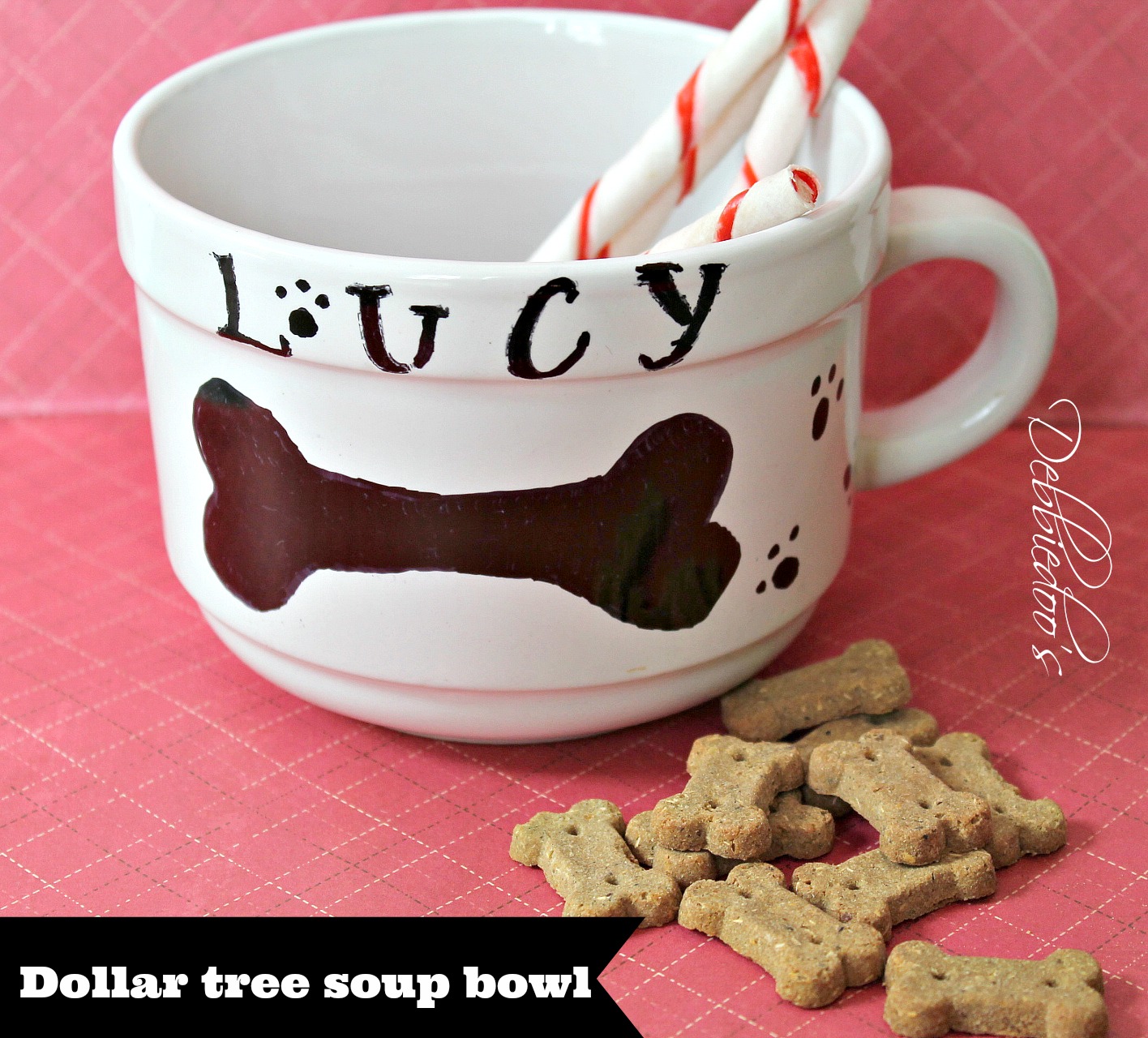 Sharpie dog bowl and a random pet party! Debbiedoos