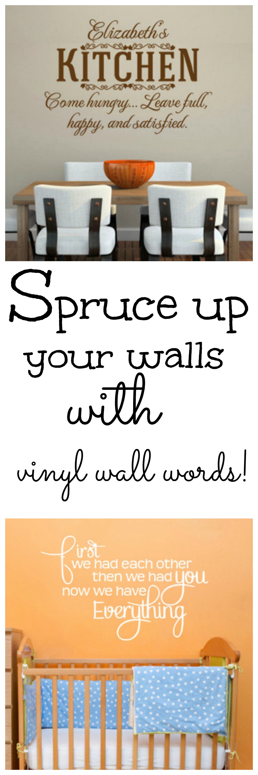 Vinyl Wall words and quotes of inspiration giveaway Debbiedoos