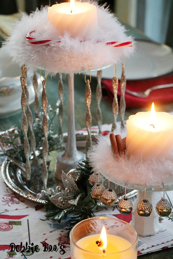 dollar tree christmas centerpiece idea debbiedoos christmas light swag