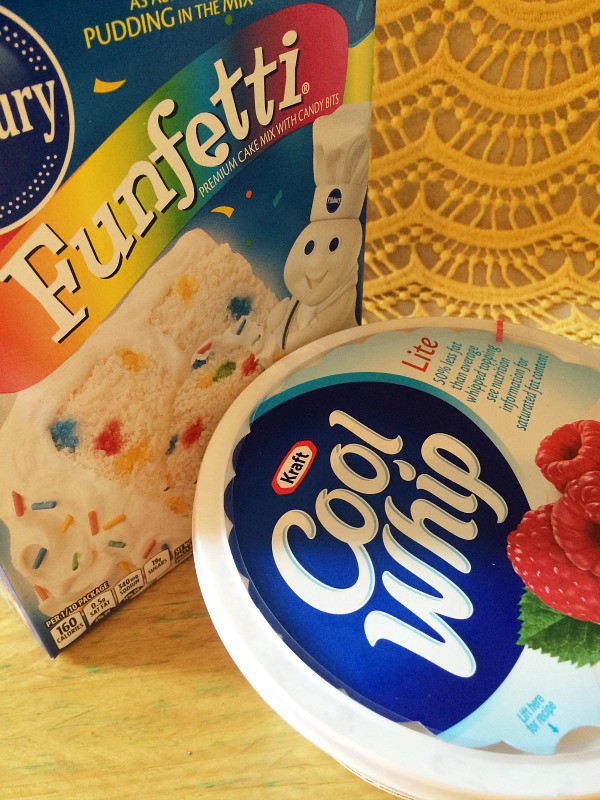 3 ingredient funfetti cool whip cookies Debbiedoos