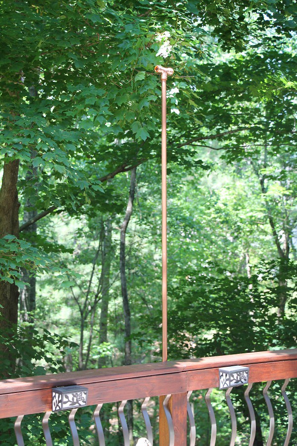 Diy hanging outdoor string lights Debbiedoos