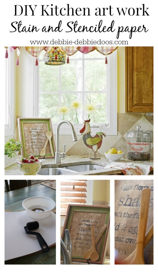 Stencil project diy art work Debbiedoo's