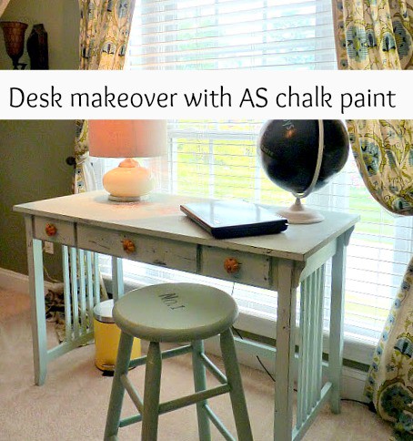 Desk Makeover Using Annie Sloan Chalk Paint Debbiedoos
