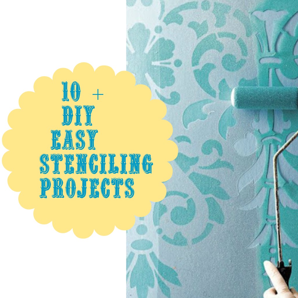 10 + Stenciling ideas {DIY} Debbiedoo's