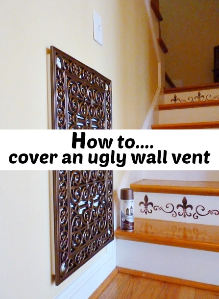 Repurposed Door Mat To Cover And Ugly Wall Vent Debbiedoo S How To Cover An Ugly Wall Vent