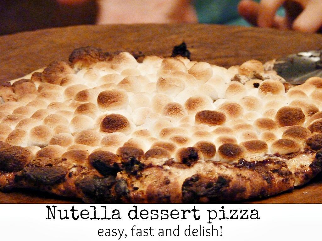 Nutella dessert pizza Debbiedoos