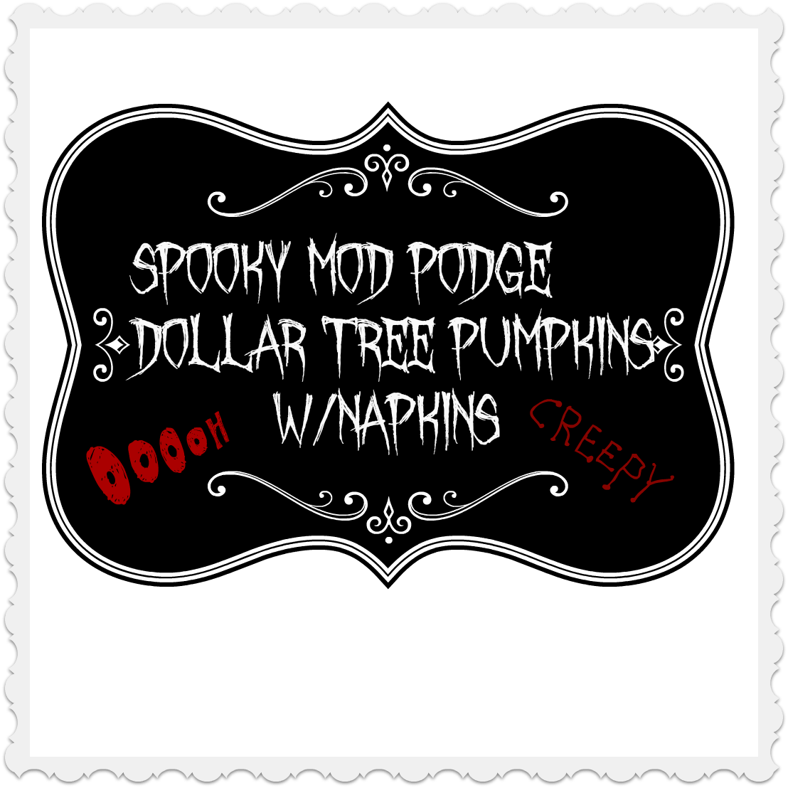 Dollar tree pumpkins mod podged with napkins