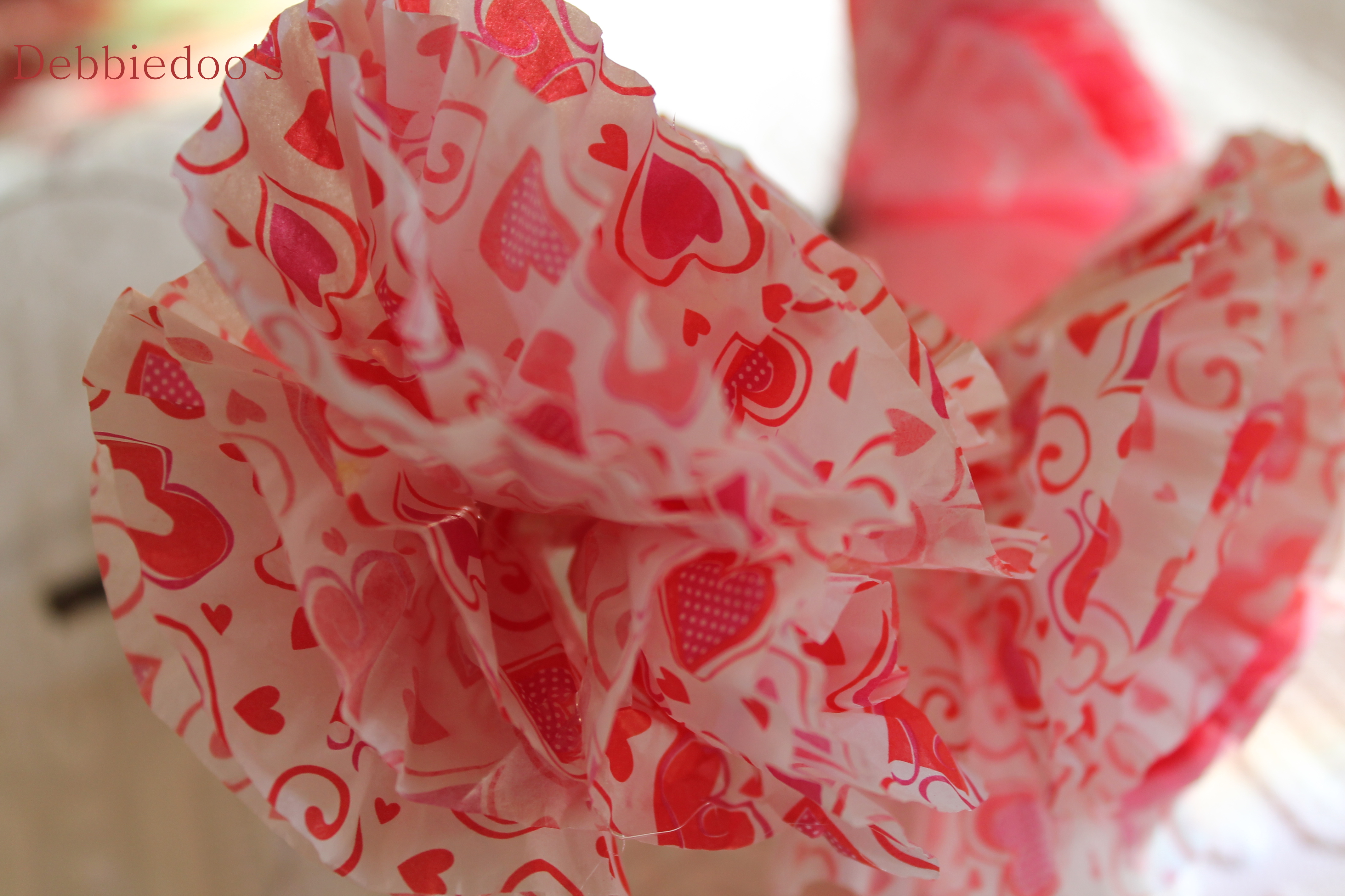 How to make cupcake liner carnations Debbiedoos