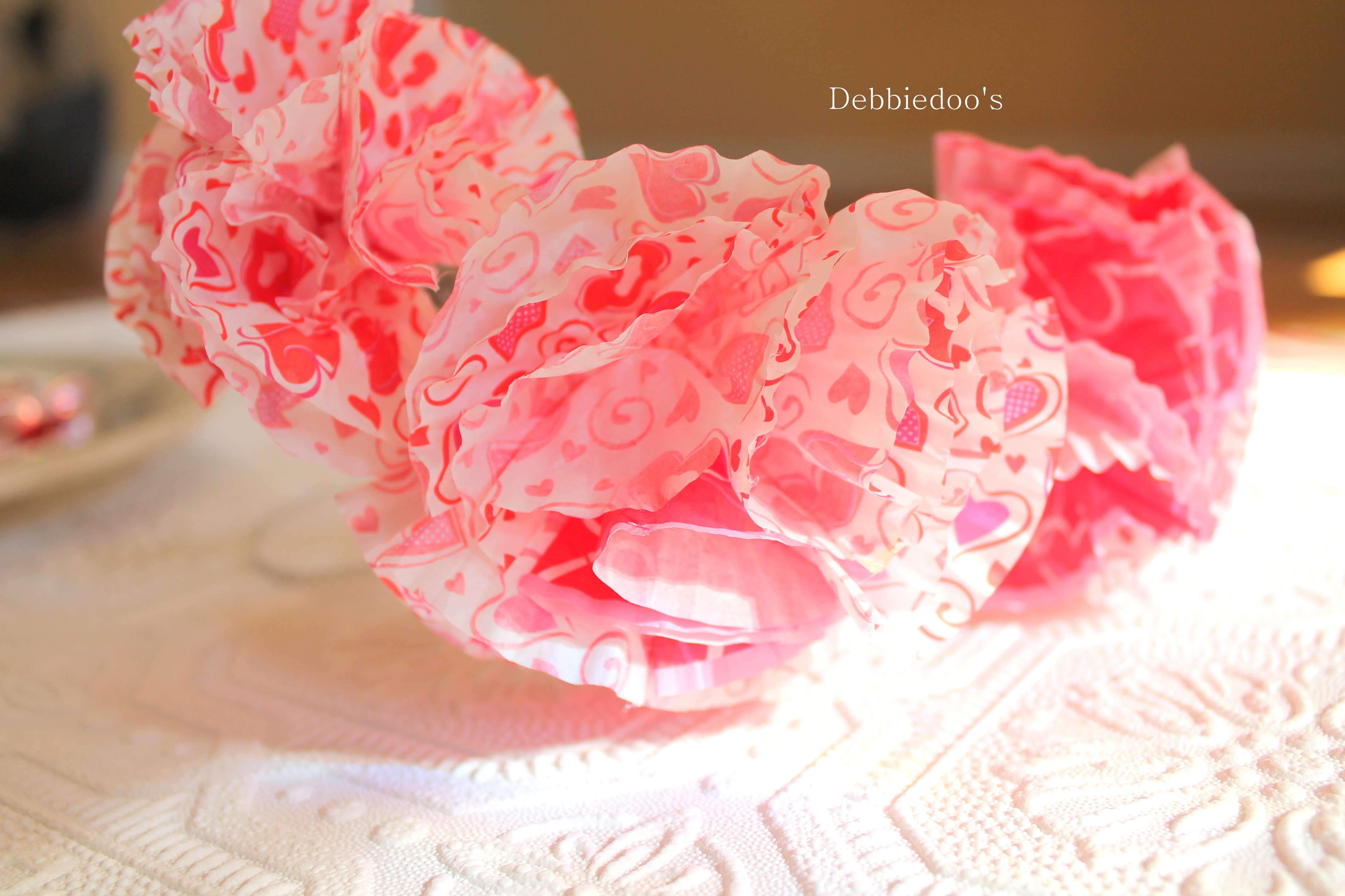 How to make cupcake liner carnations Debbiedoos