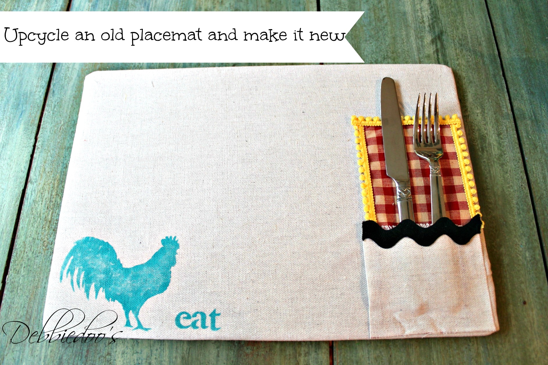Learn how to make your own placemats Debbiedoos