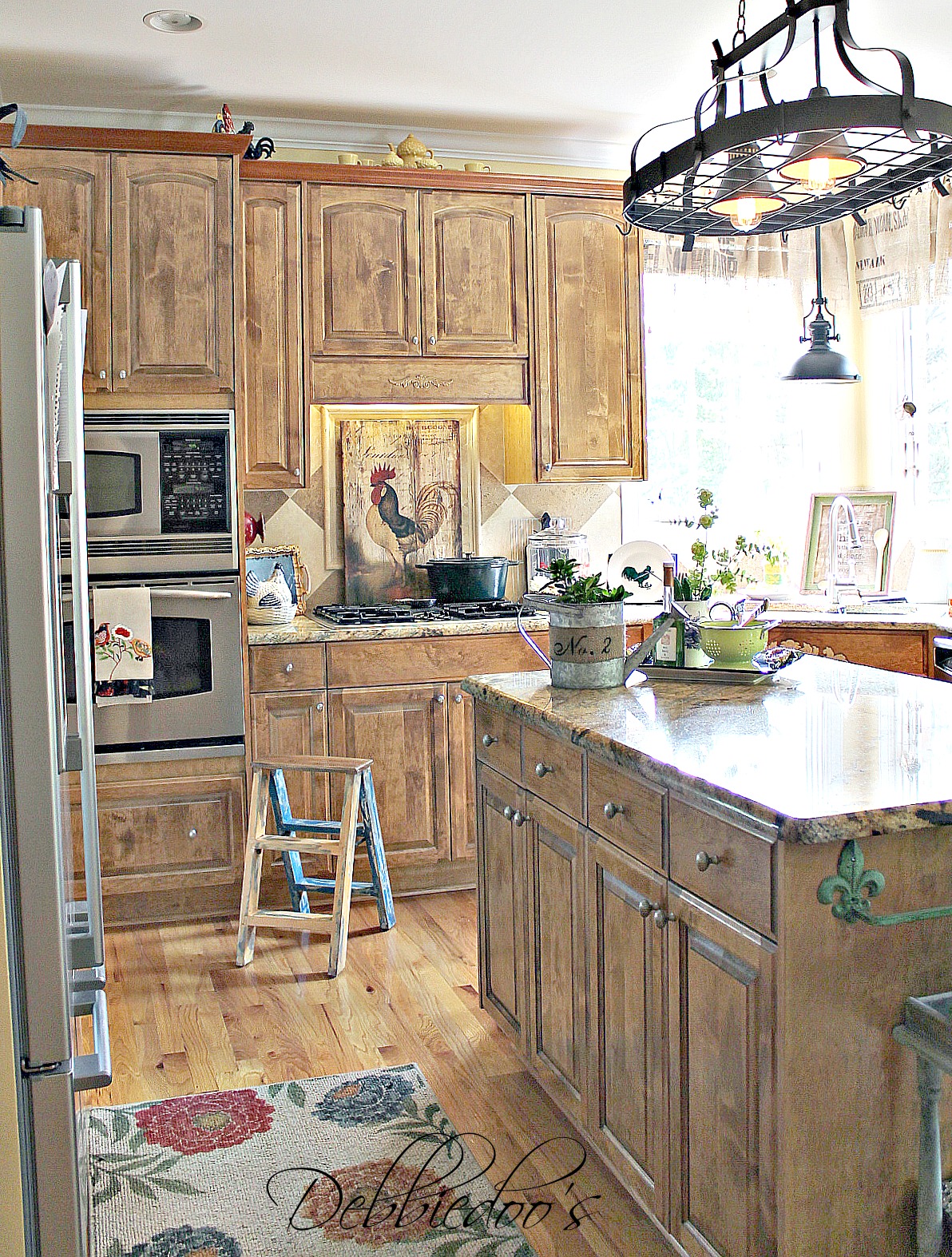 French Country  Kitchen  style Freshened up Debbiedoos