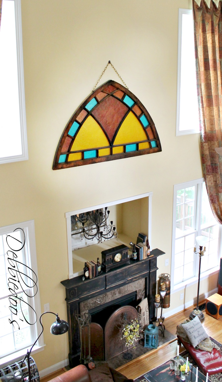 History of a Stained glass window Debbiedoos