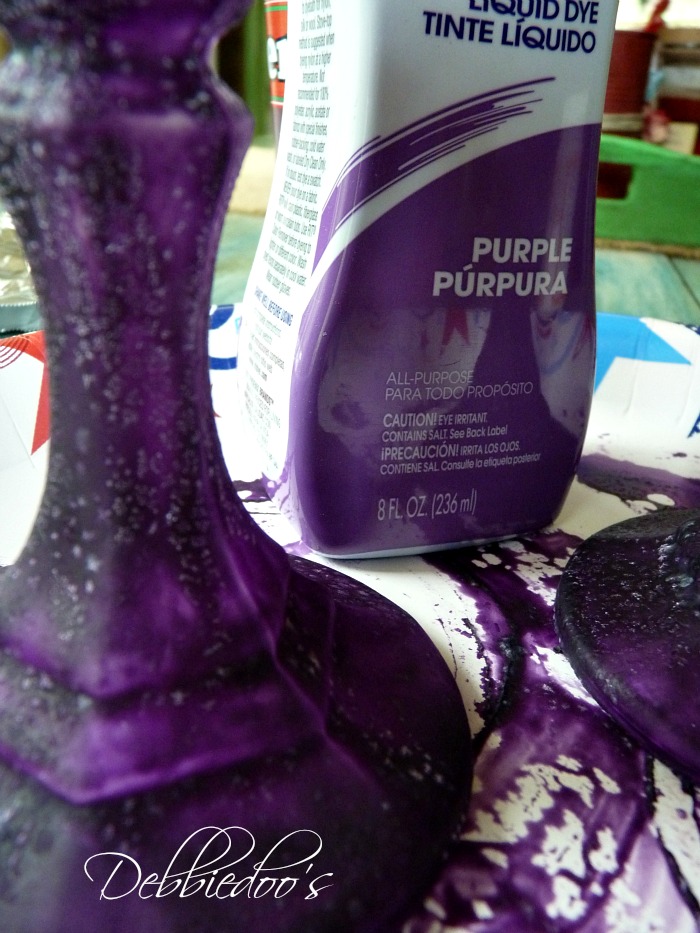 Mixing mod podge and rit dye project 2 Debbiedoos