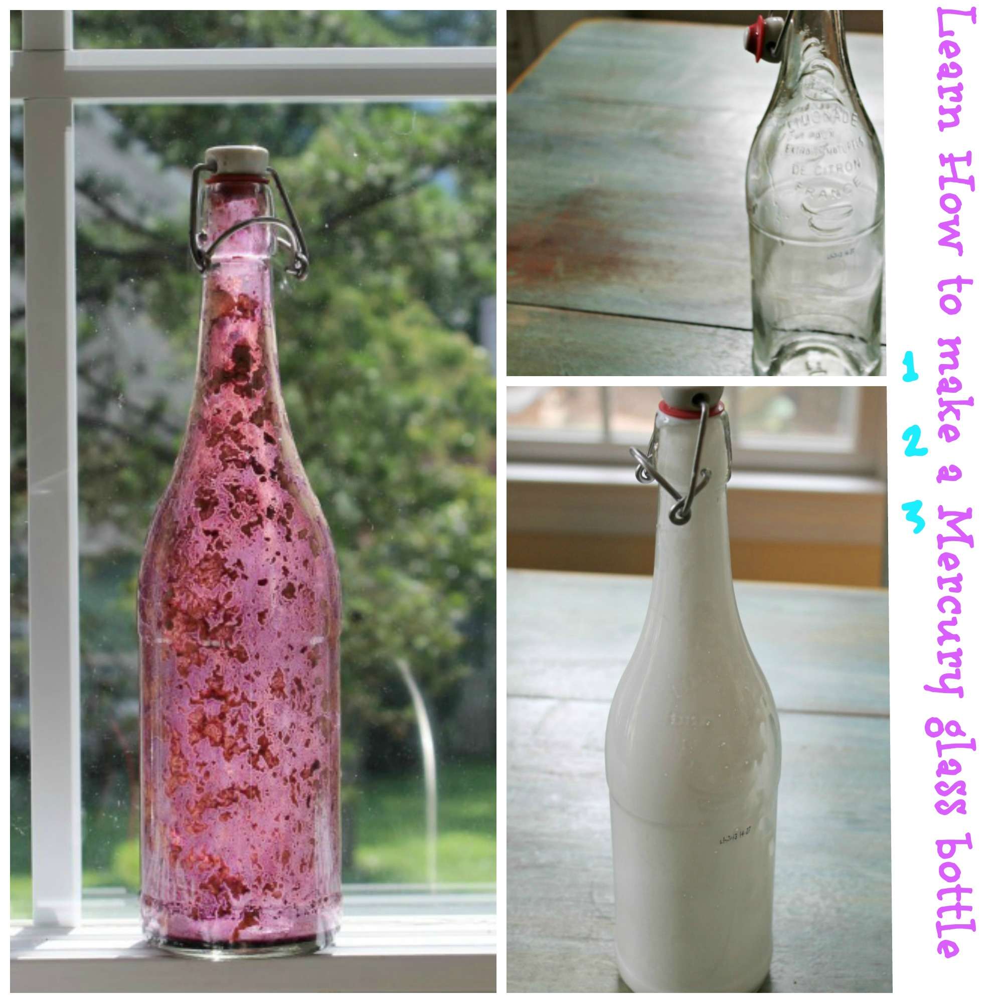 How to turn a soda bottle into a mercury glass bottle Debbiedoos