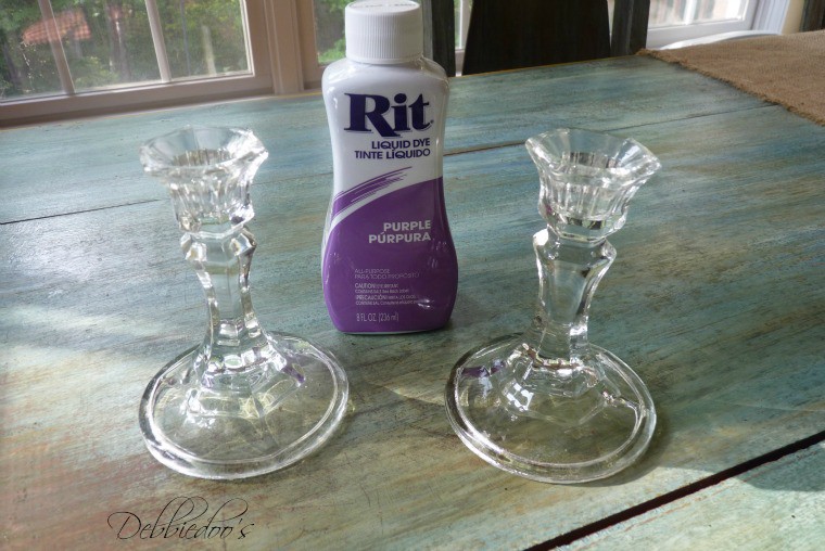 Mixing mod podge and rit dye project 2 Debbiedoos