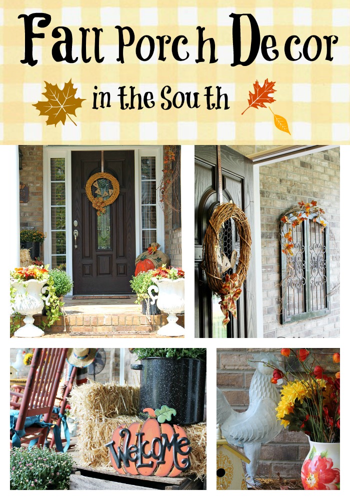 Fall porch decorating - Debbiedoos