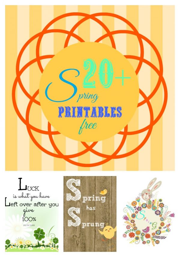 Spring printable's