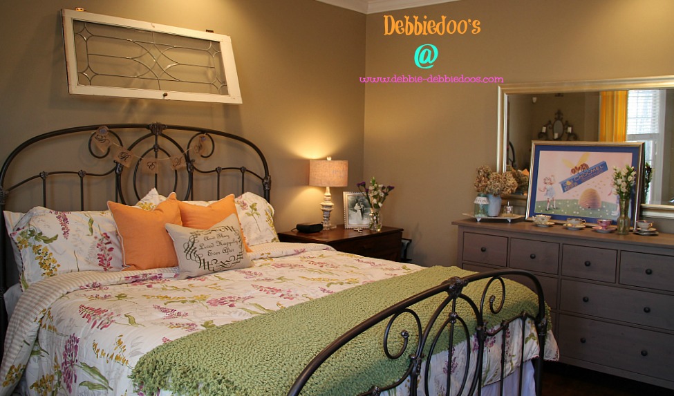 Garden style Master bedroom freshened up for summer - Debbiedoos