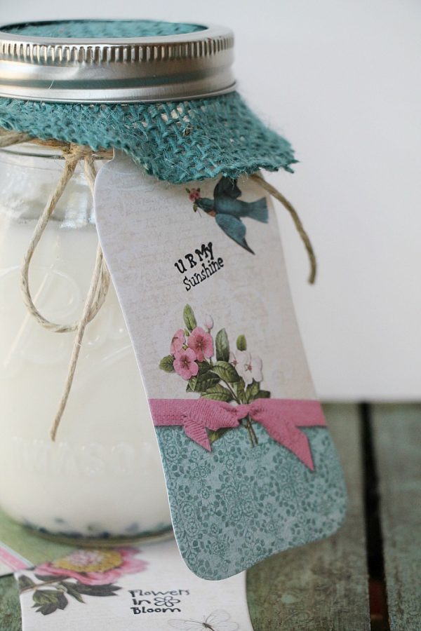 Making soy candles in mason jars