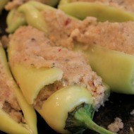 How to make stuffed banana peppers - Debbiedoos