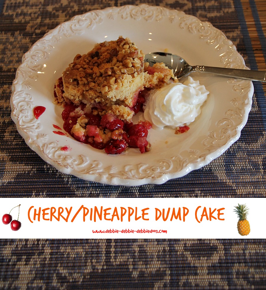How to make a cherry pineapple dump cake Debbiedoos
