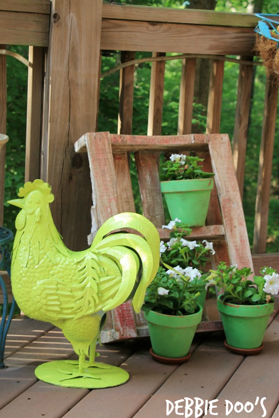 Outdoor back deck flowers and projects Debbiedoos