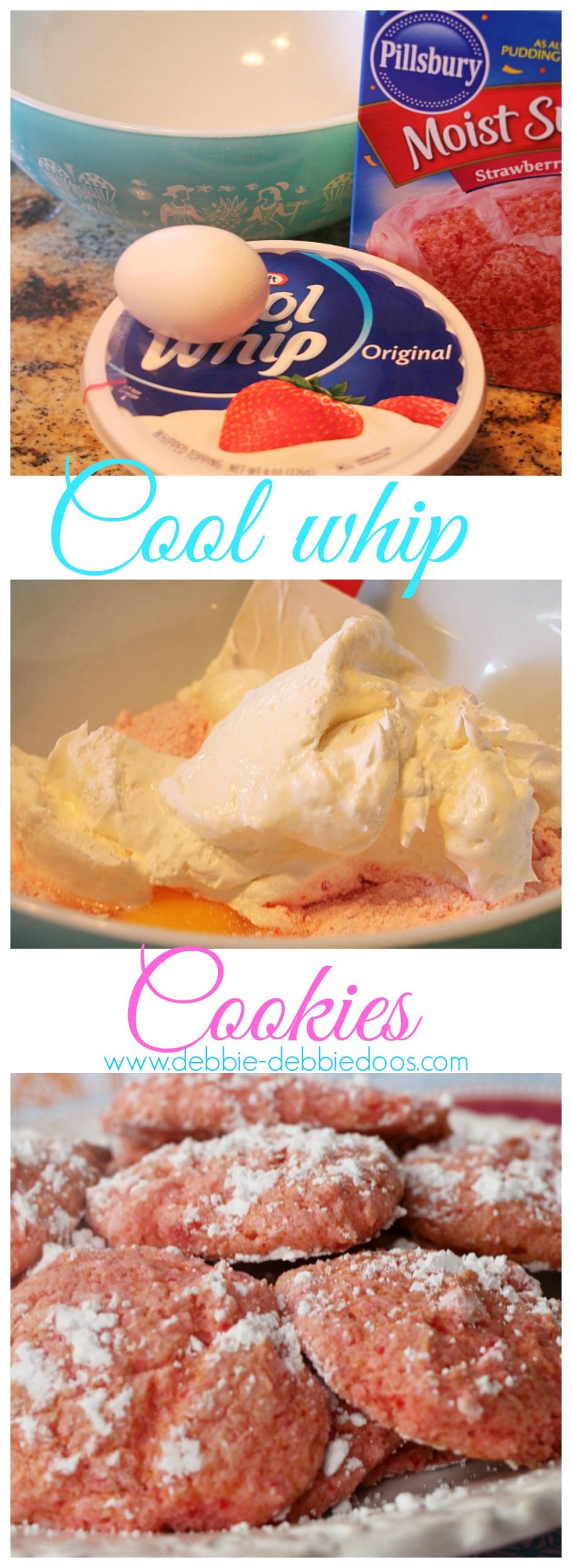 Cool whip cookies 3 ingredients only Debbiedoos