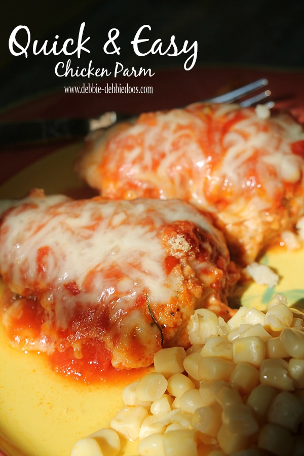 Low fat Chicken Parmesan and home made wheat bread crumbs Debbiedoos