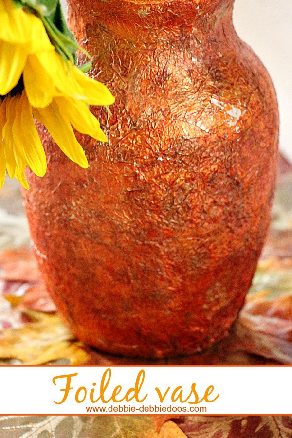 Embossed Foiled Dollar Tree Vase Debbiedoos