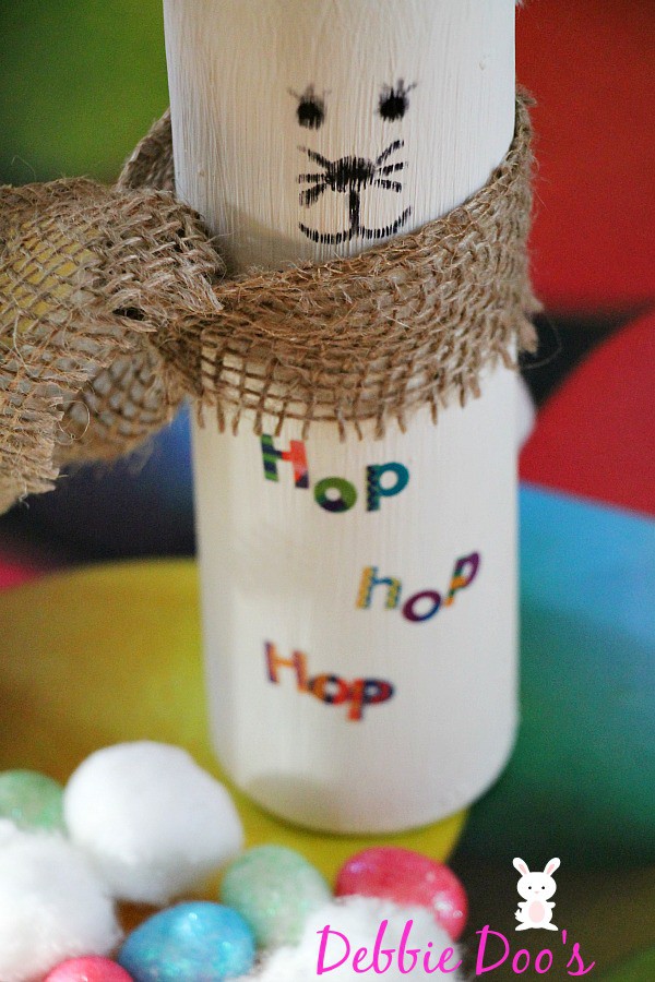 Dollar tree diy bunny candles Debbiedoos