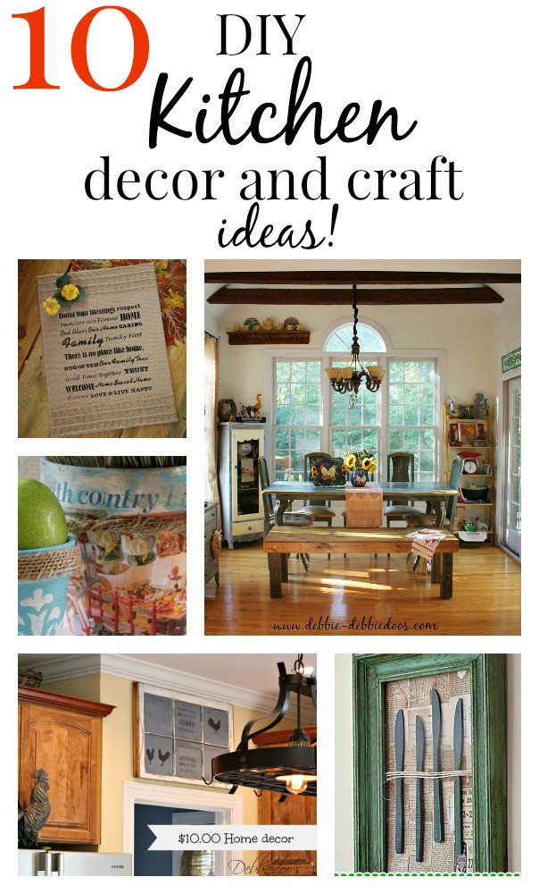 10 easy diy kitchen craft decor ideas - debbiedoos