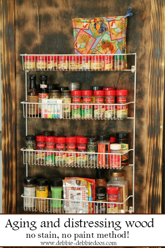 How to age and distress wood without paint or staining Debbiedoos