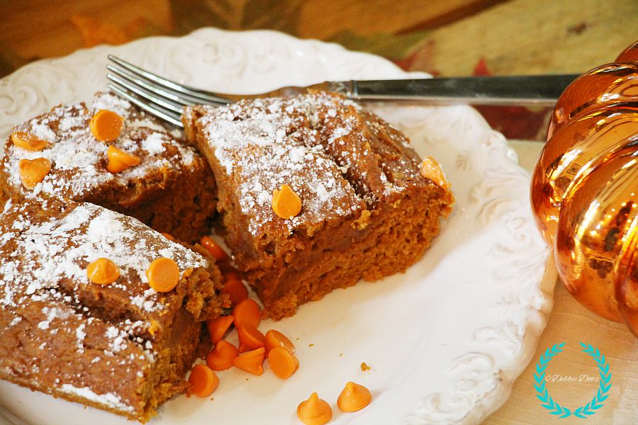 Two ingredients only low fat pumpkin cake - Debbiedoos