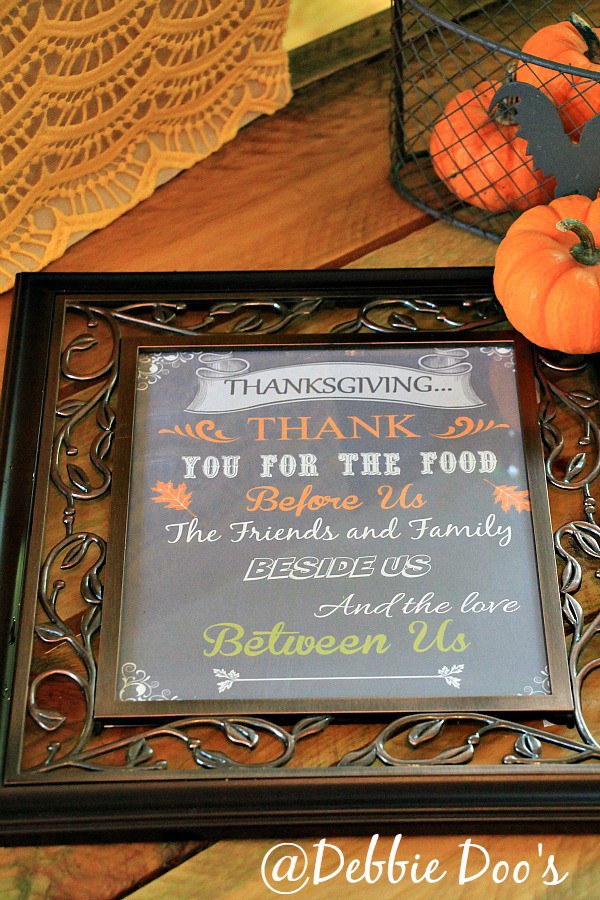 Thanksgiving Chalkboard printable