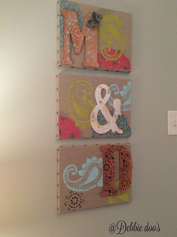 How to make your own canvas art Debbiedoos