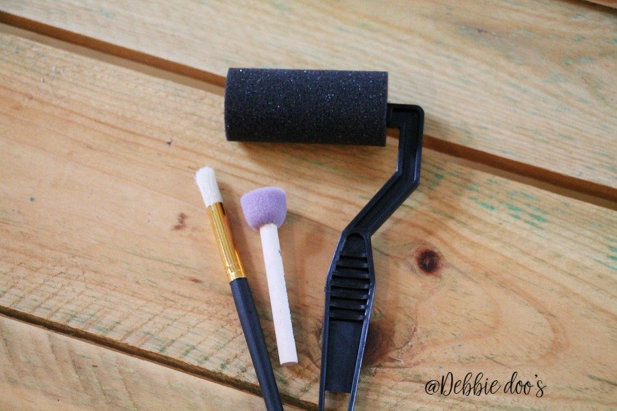  Stencil sponge roller dabber and brush