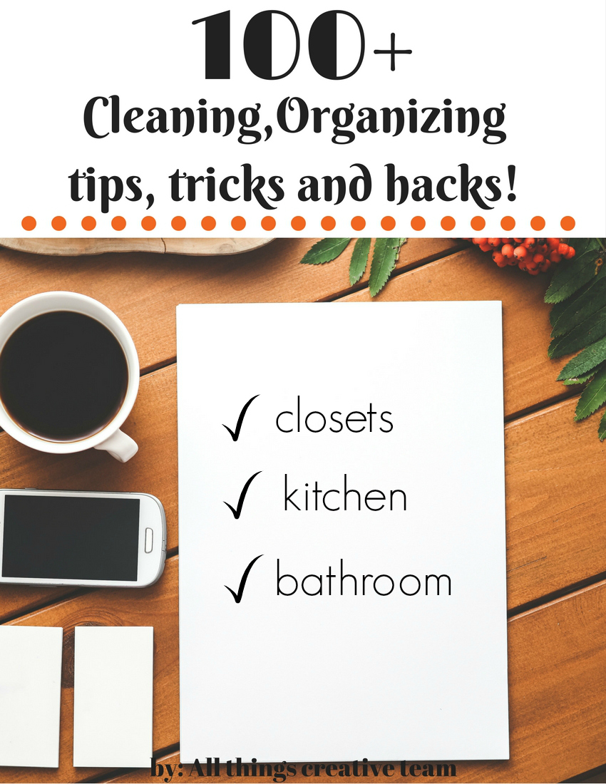 100 cleaning and organizing tips debbiedoos