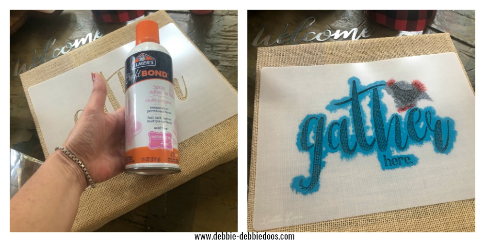Diy Burlap Door Hanger Wreath Debbiedoos