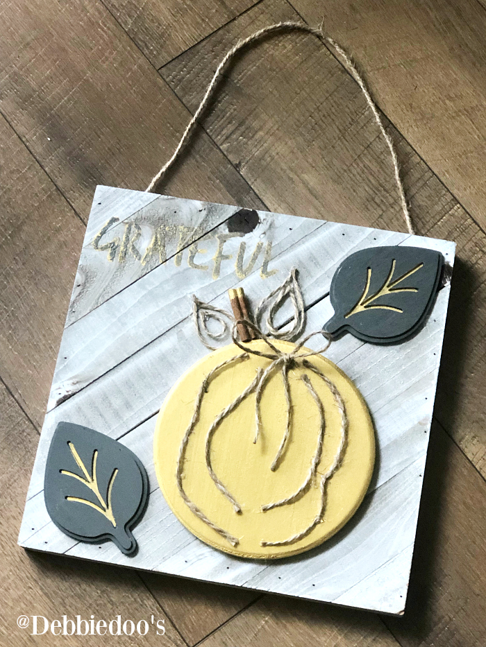 DIY BOHO Pumpkin sign