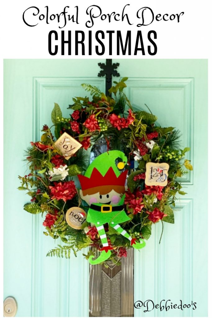 Christmas colorful porch decorating ideas
