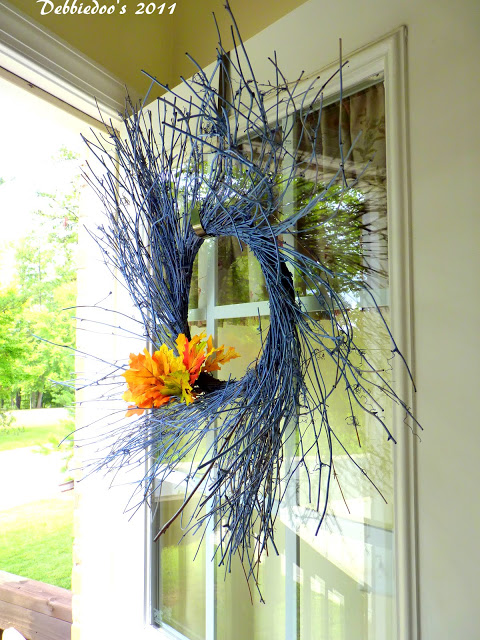 Twine wreath spray painted for every season