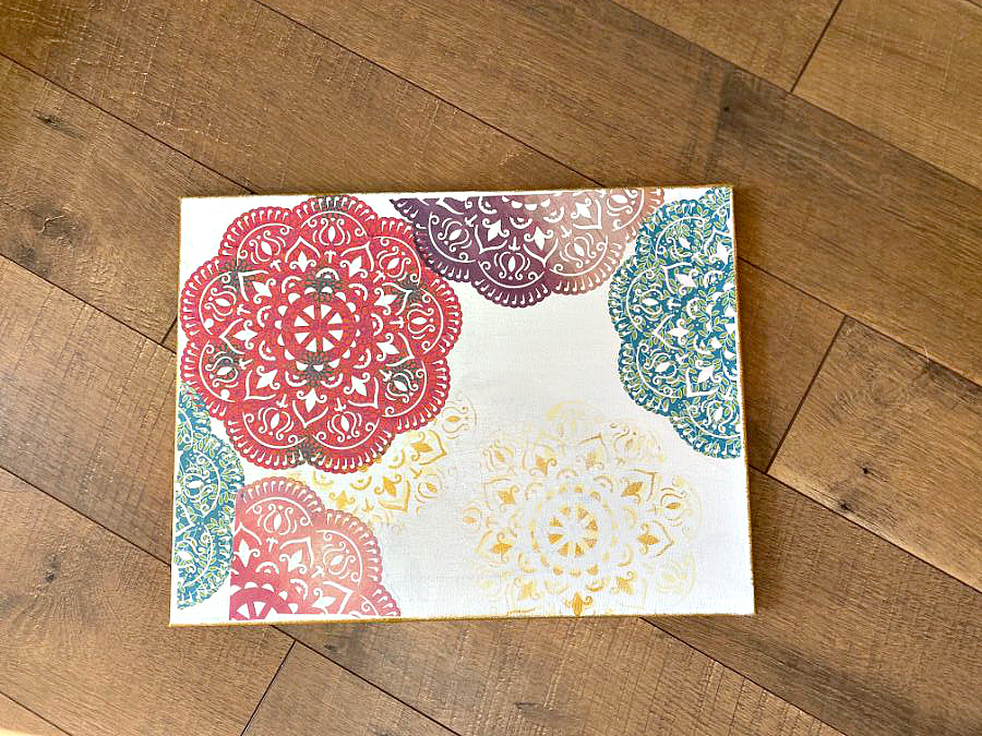 How to mod podge doilies
