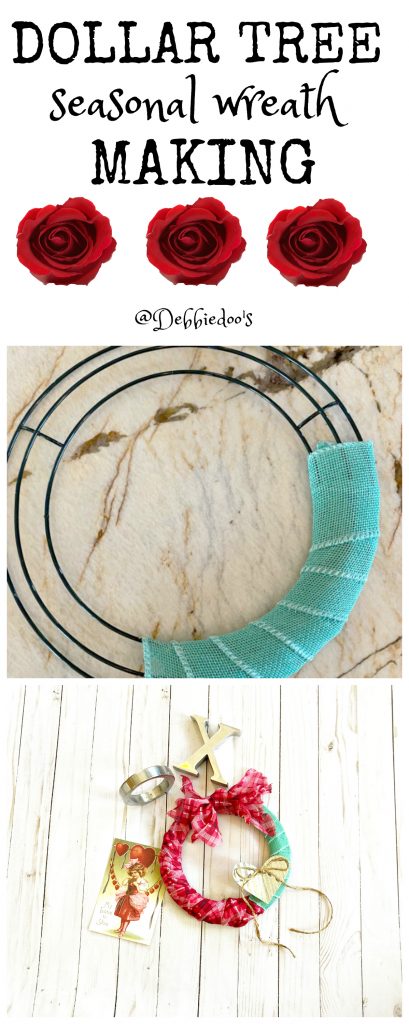 Dollar tree season wreath making