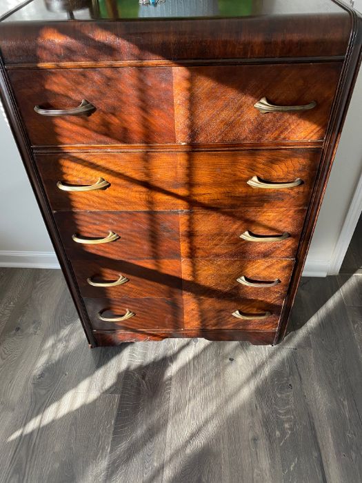 mid century modern dresser found on Craigslist
