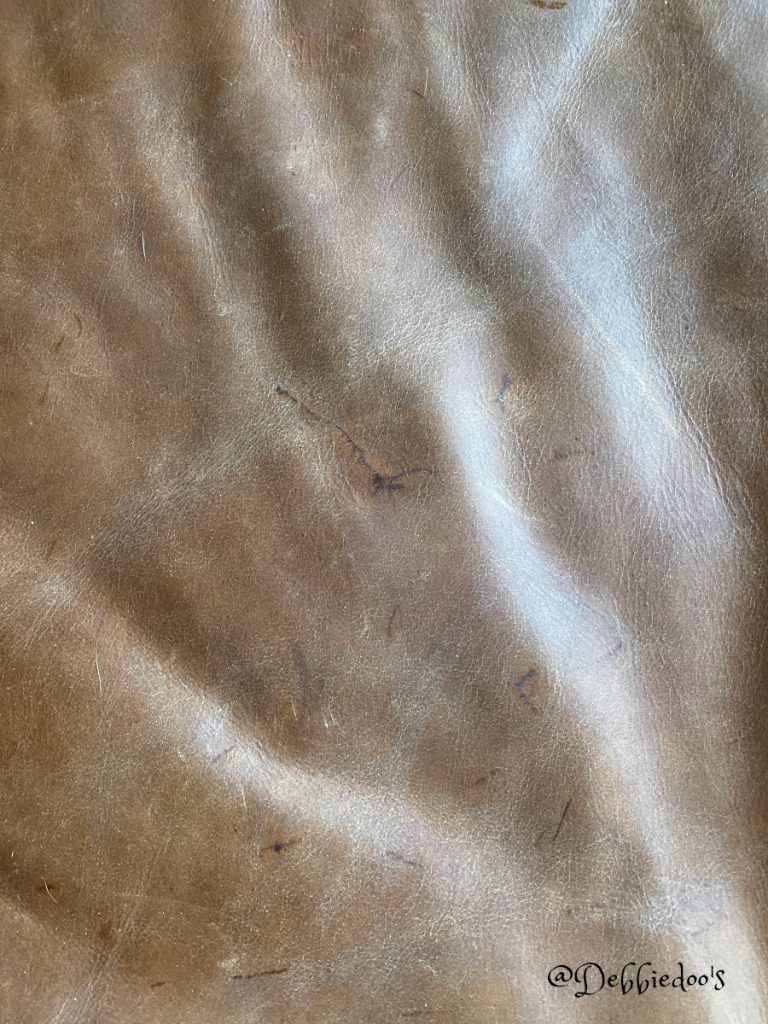 Before leather restoration