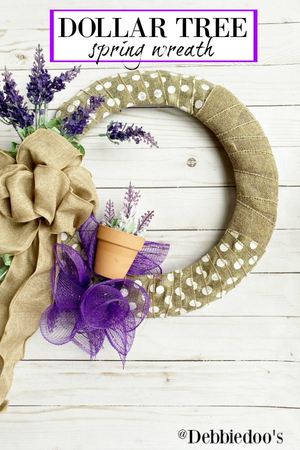 Dollar tree Spring wreath DIY