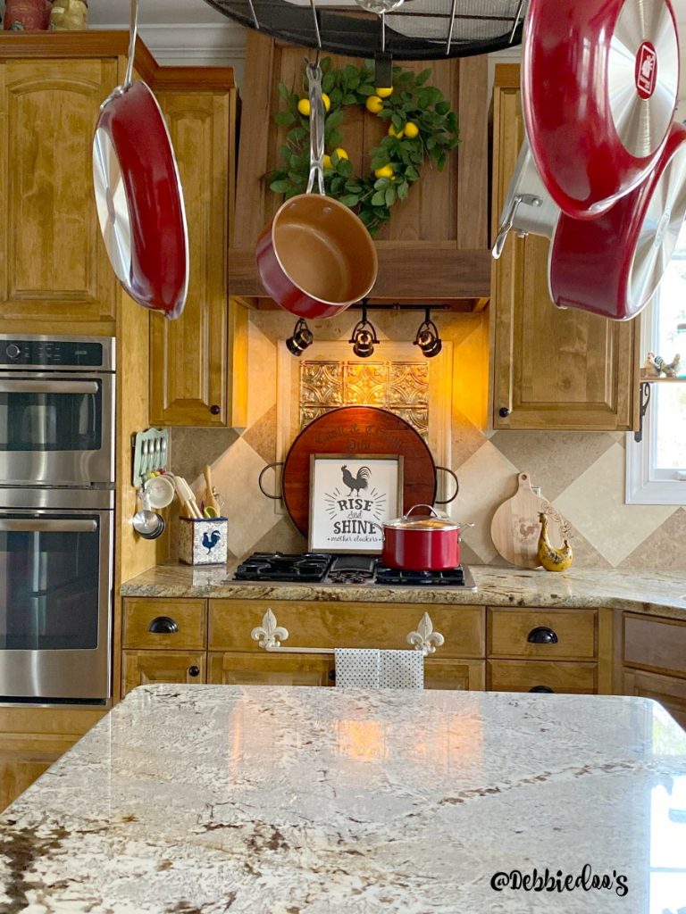 Farmhouse country style kitchen that is not white
