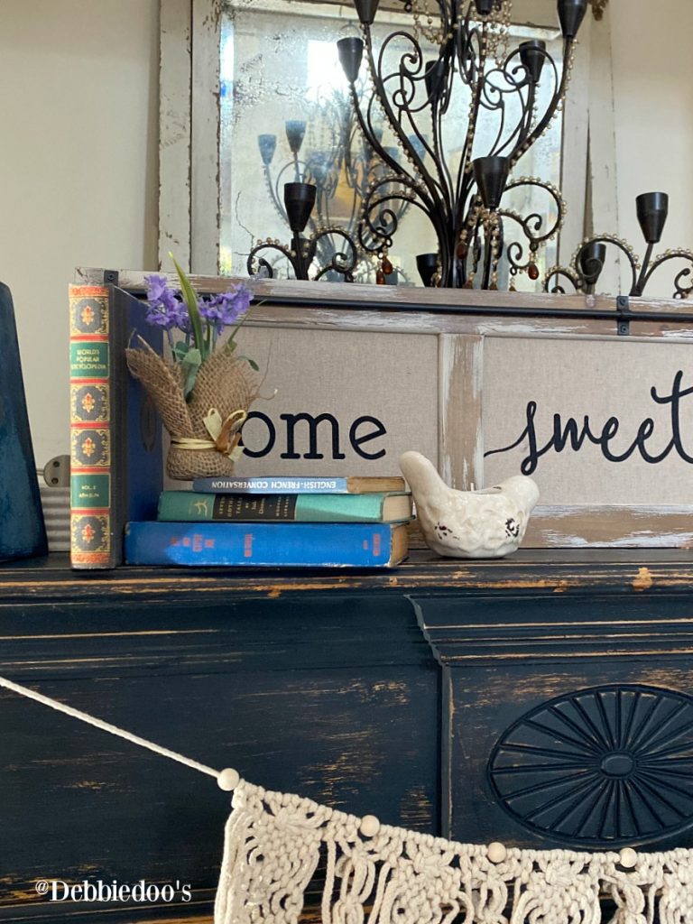 Mantel spring decorating